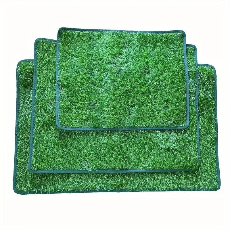 Washable artificial grass dog toilet training mat in three sizes for indoor use