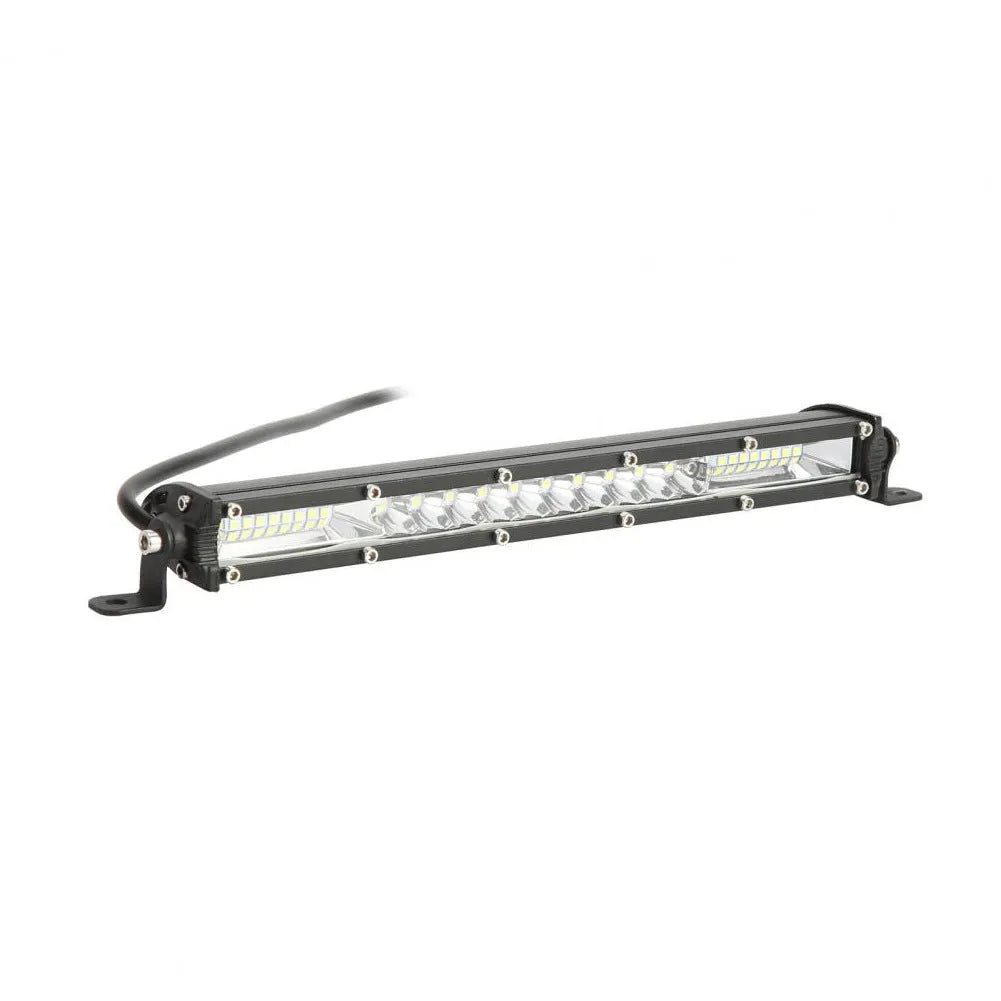 Ultra-thin white aluminium LED strip light bar for motocross vehicle roof