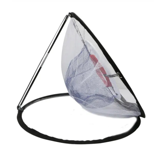Square cutting rod net practice hitting net with metal frame pop-up design for beginners