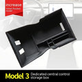 Plastic storage box organiser for Tesla Model 3, Model X and Model S centre console