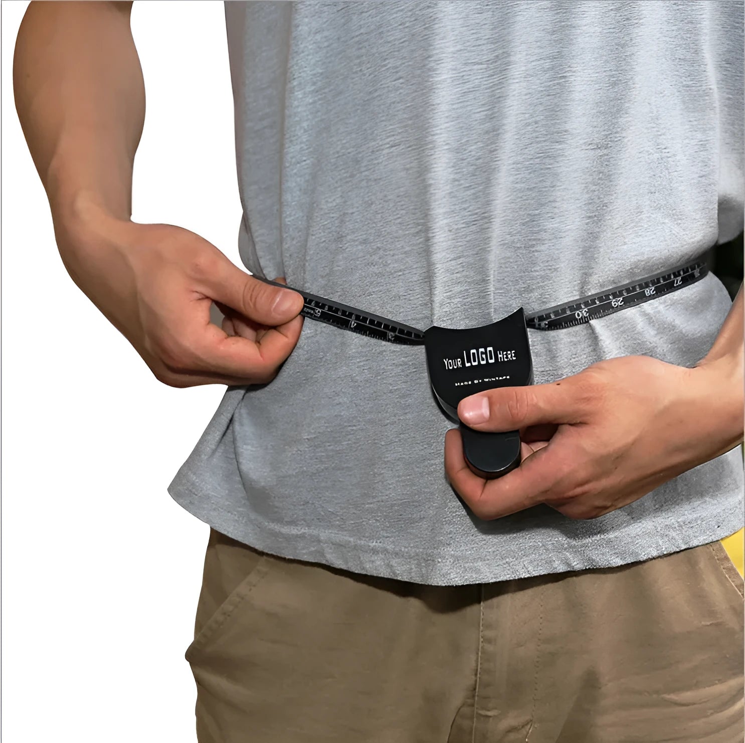 Black body fat calliper measuring instrument with ABS construction and measurement scale