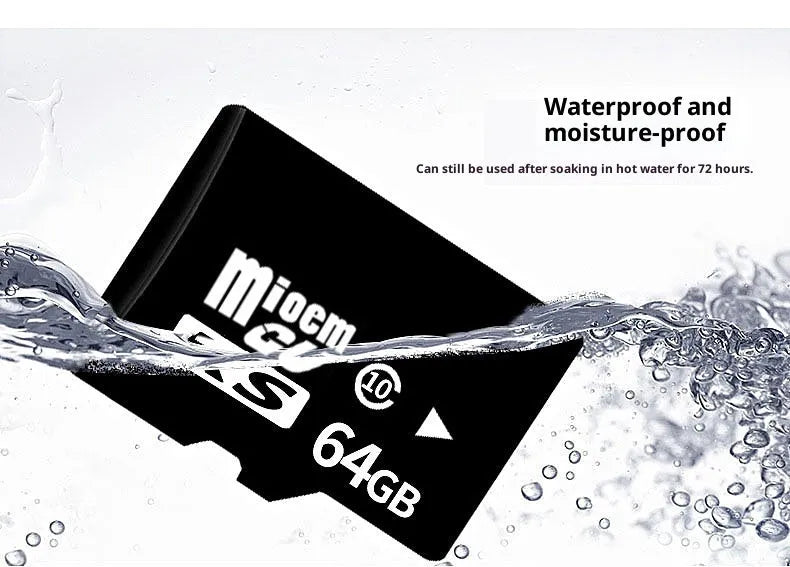 Black C10 high-speed 32GB TF memory card for mobile phone, camera, and driving recorder, 15x11x1mm