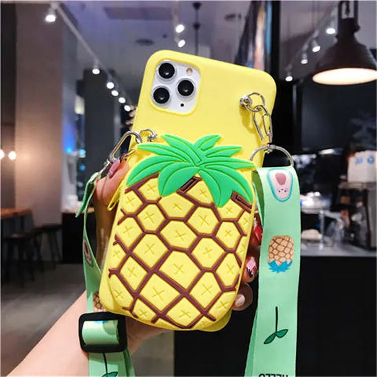 Cartoon camouflage patterned silicone wallet case for Huawei smartphone in various colours