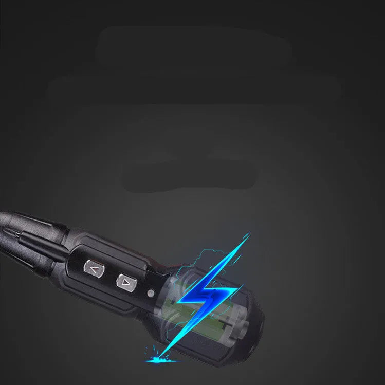Black and blue alloy steel straight handle 36V electric screwdriver