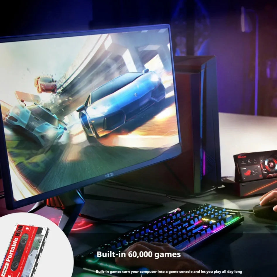 2TB external mechanical hard drive for PC games with USB cable, dimensions 12.8cm x 8cm.