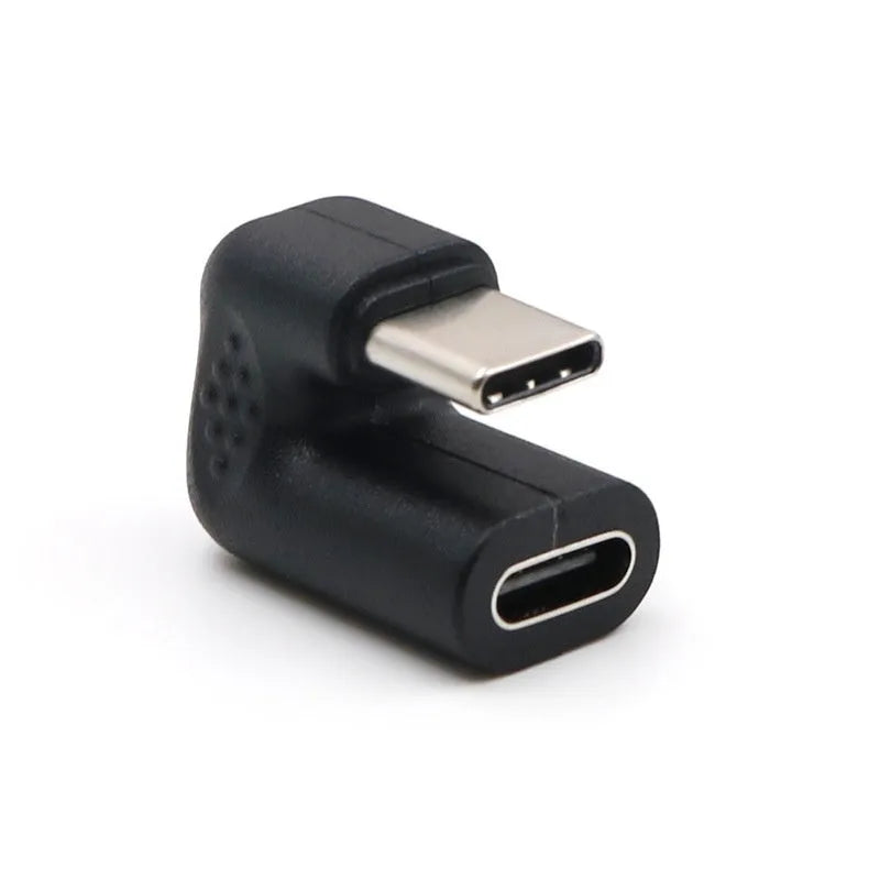Pack of four white plastic U-Bend USB male to female adapter extension cables