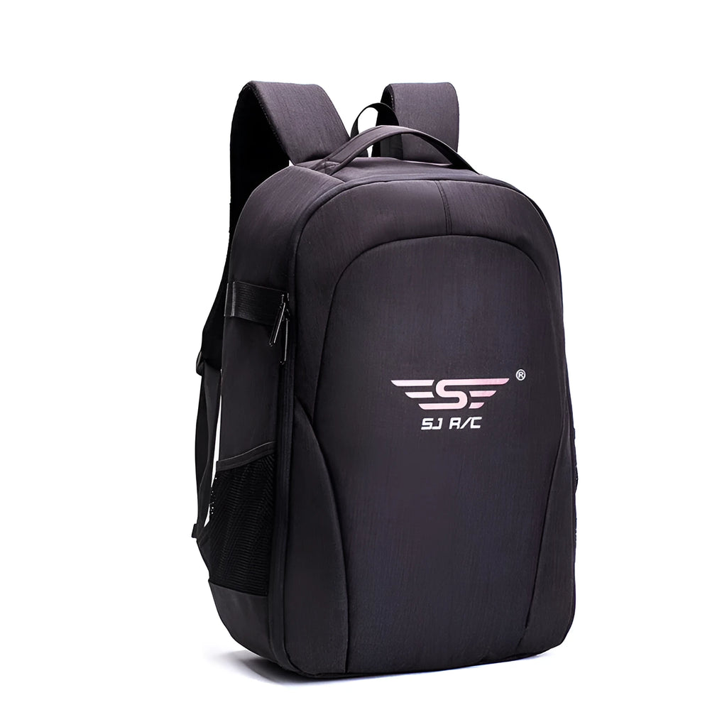 Black UAV waterproof backpack with Oxford cloth construction and multiple internal pockets for drone equipment storage