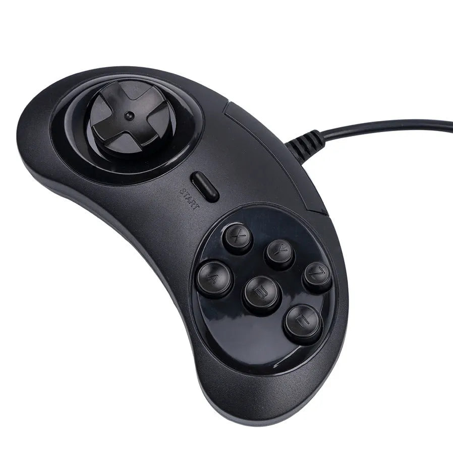 Black Sega USB PC game controller with 1.8 metre cable