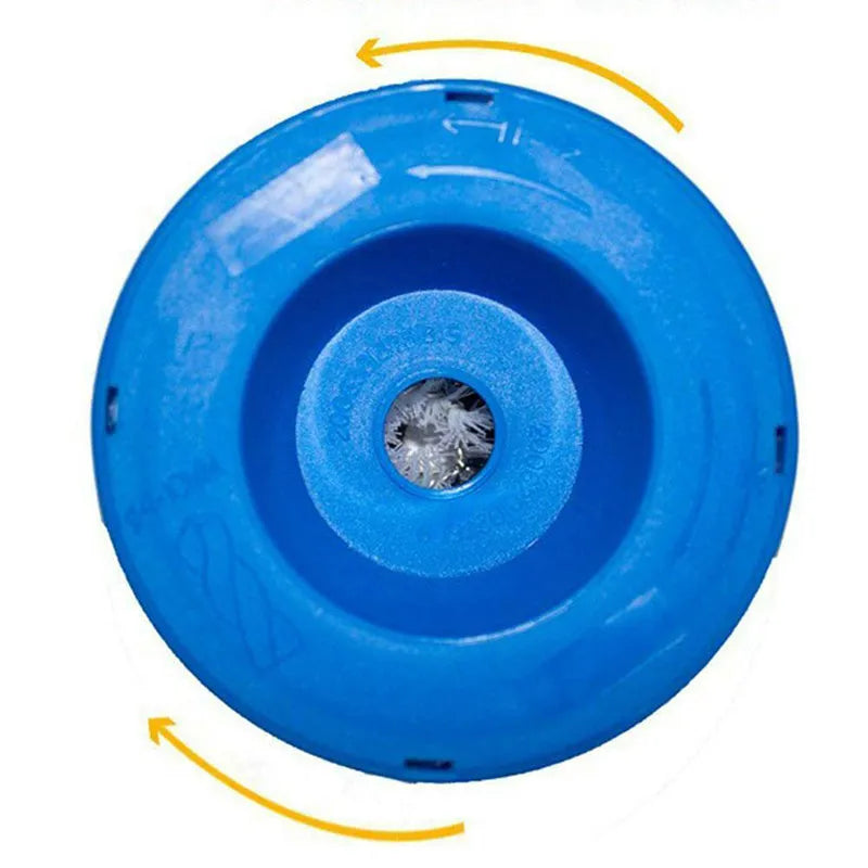 Blue electric hammer dust cover for drill accessories with debris collection cavity