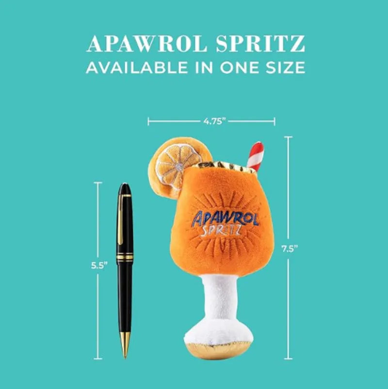 Yellow beer bottle shaped plush squeaky dog toy with teeth cleaning function