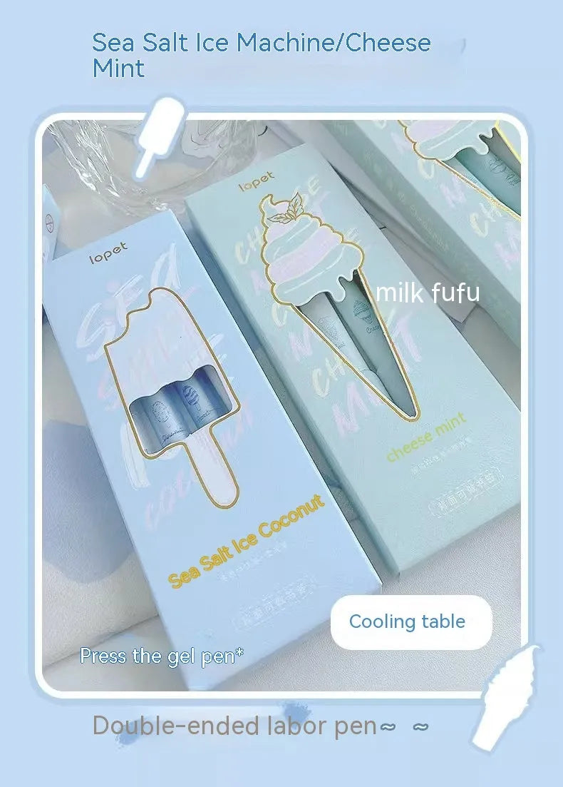 Neutral calligraphy practice pen with double-headed fluorescent design and 0.5mm plastic shell