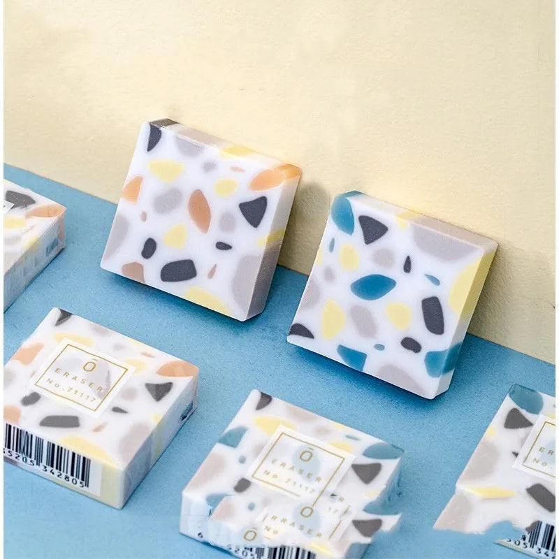 Super Clean Traceless brick-shaped rubber eraser for pencil marks