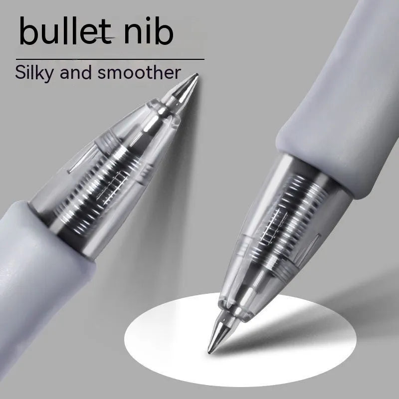 0.5mm gel pen in black, blue and red ink options for office and learning