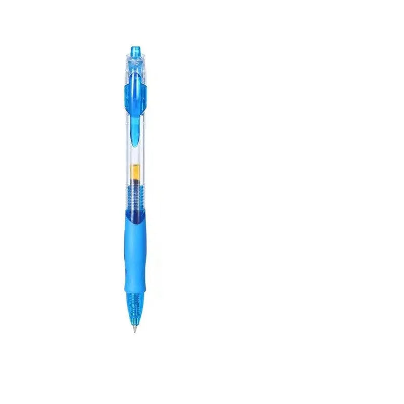 0.5mm gel pen in black, blue and red ink options for office and learning