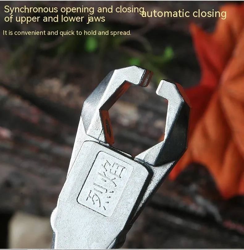 Zinc alloy archery release aid with two-axis mechanism and harpoon clip for flame dispensing