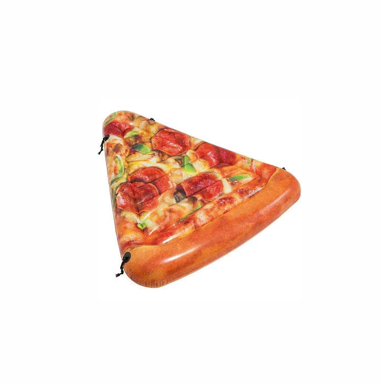 Pizza pattern inflatable surfboard float 175cm long for pool swimming