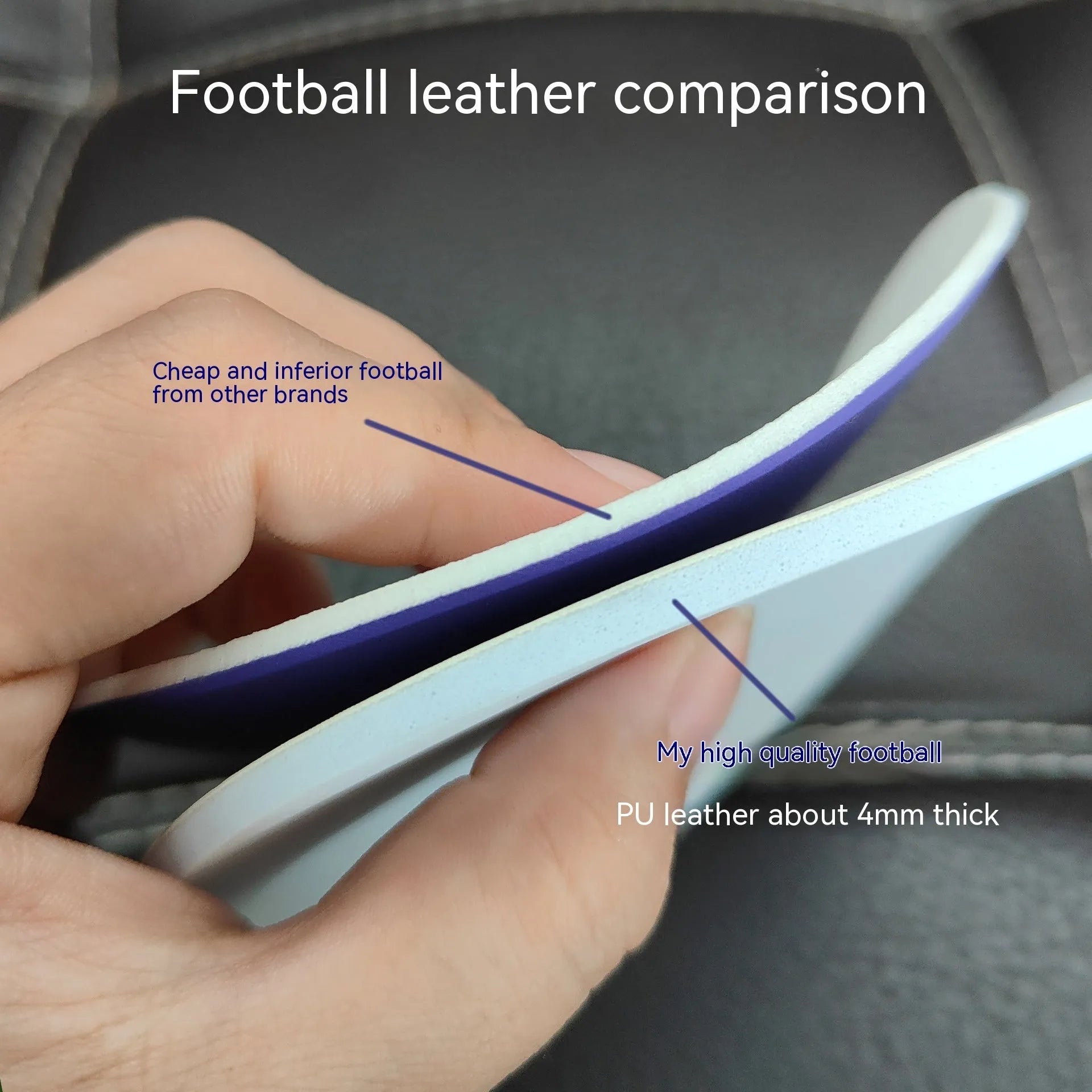 Fluorescent green size 5 football with seamless thermal adhesive patch construction for training and matches