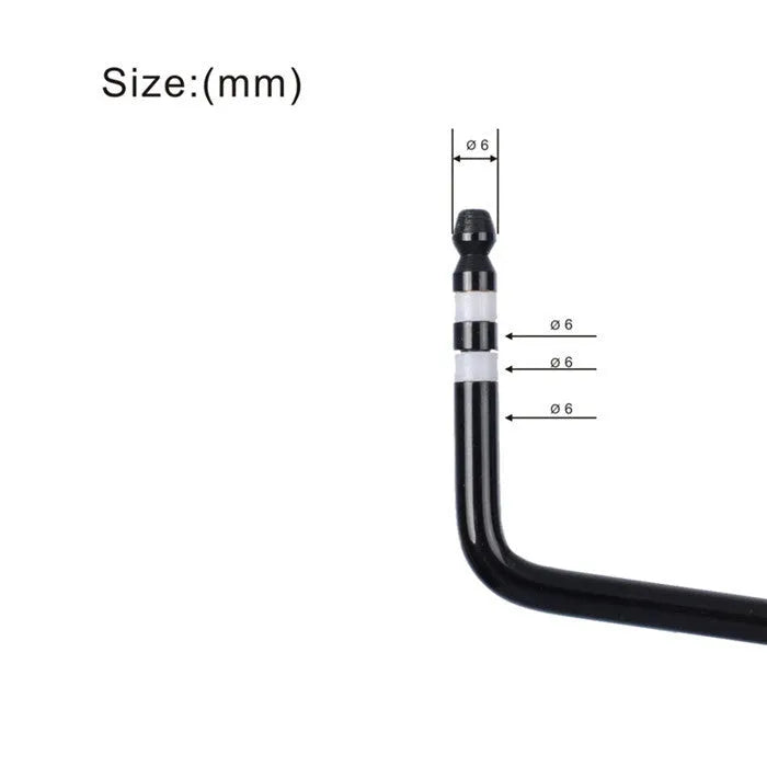 Guitar tremolo bar in black finish with direct plug-in metal construction