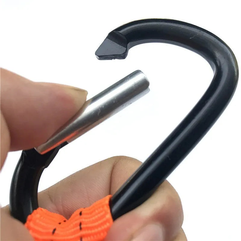 Orange fishing rod safety rope with 90cm length shown next to fishing rod