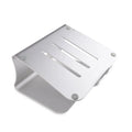 Aluminium alloy notebook cooling bracket with rotary adjustable design in silver stripe pattern