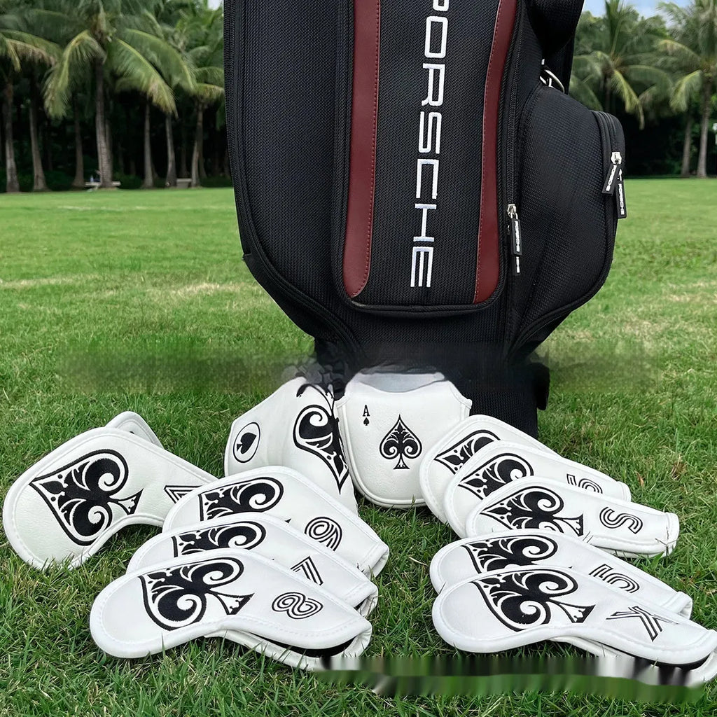 PU golf putter sleeve for club protection and organisation