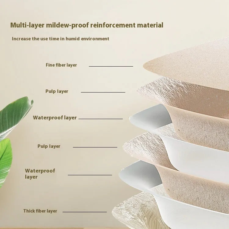 Brown disposable waterproof cat litter box with environmentally friendly degradable material