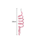 Gradient colourful bird rope perch stand with bendable shapes for small pet cage climbing and play