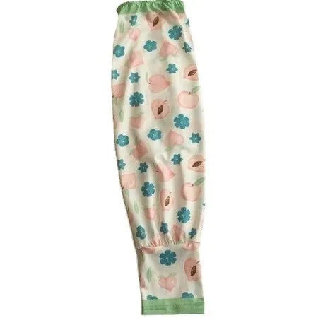 Printed viscose fibre oversleeves with UV protection in free size showing floral and pattern designs