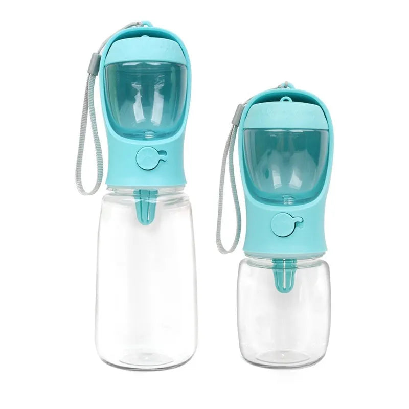 Dual-use portable dog water cup with split water grain design in selected colour and capacity