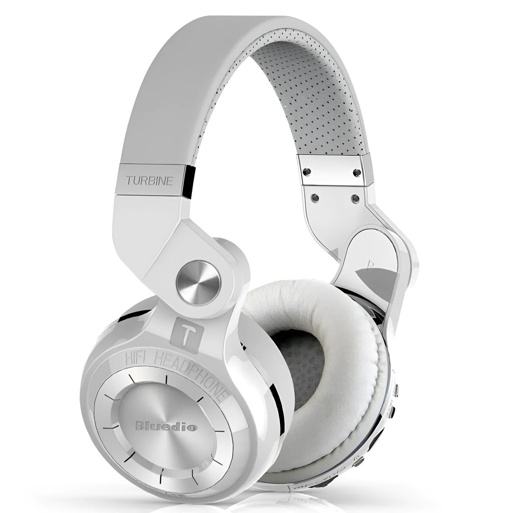 Bluetooth headset with plug-in subwoofer card in black, red, blue or white colours