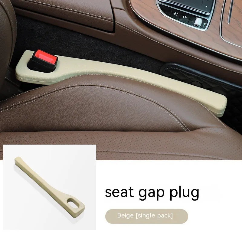 Polyurethane car seat gap filler strips in black, brown, red, and beige colours