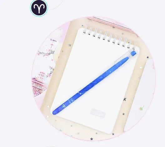 12 quick-drying gel pens with constellation designs in a plastic box