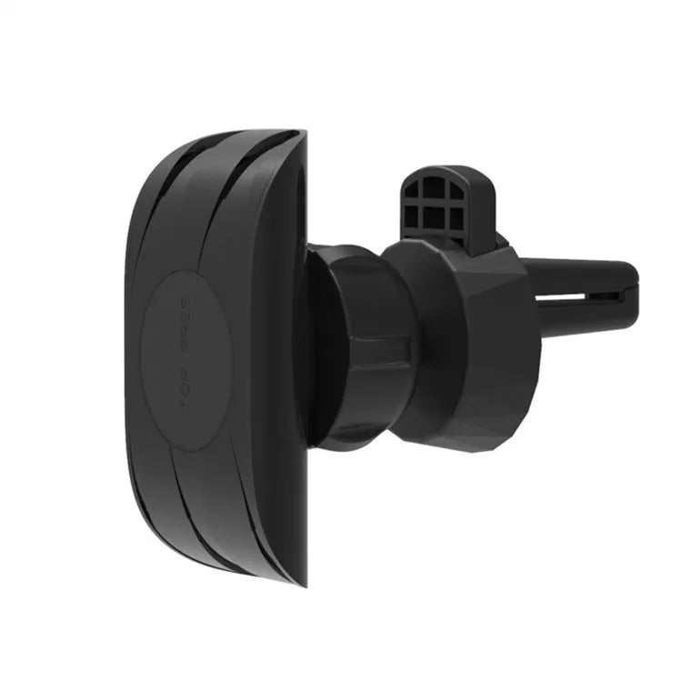 Glory black car phone holder mounted on vehicle air vent holding smartphone
