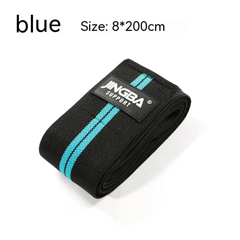 Adjustable knee pads in blue, yellow, red, or grey for weightlifting and sports protection