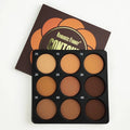 Dark matte makeup palette with nine colours for punk and fashion styles.