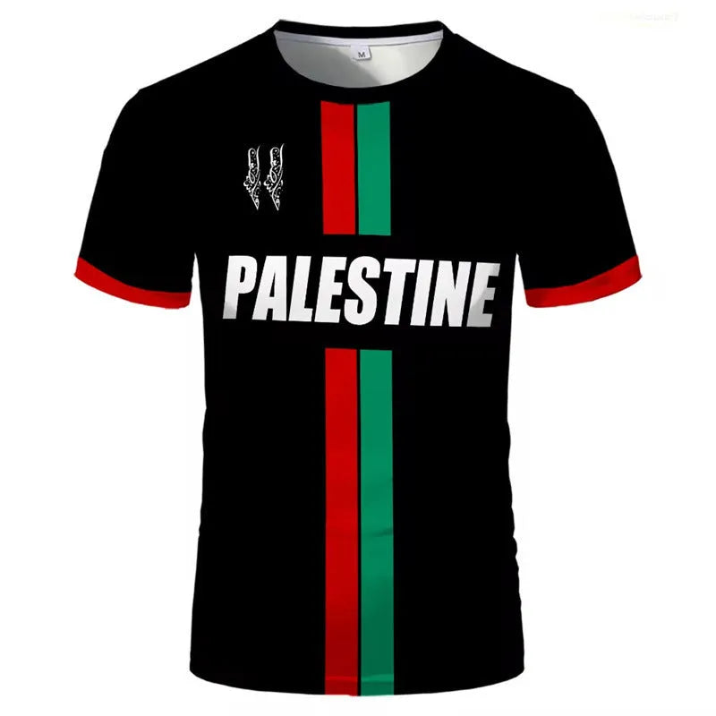 3D printed football t-shirt in black or white spandex with dark graphic design and half sleeves