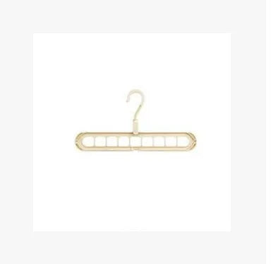 Plastic clothes hanger with rotating hook in pink colour