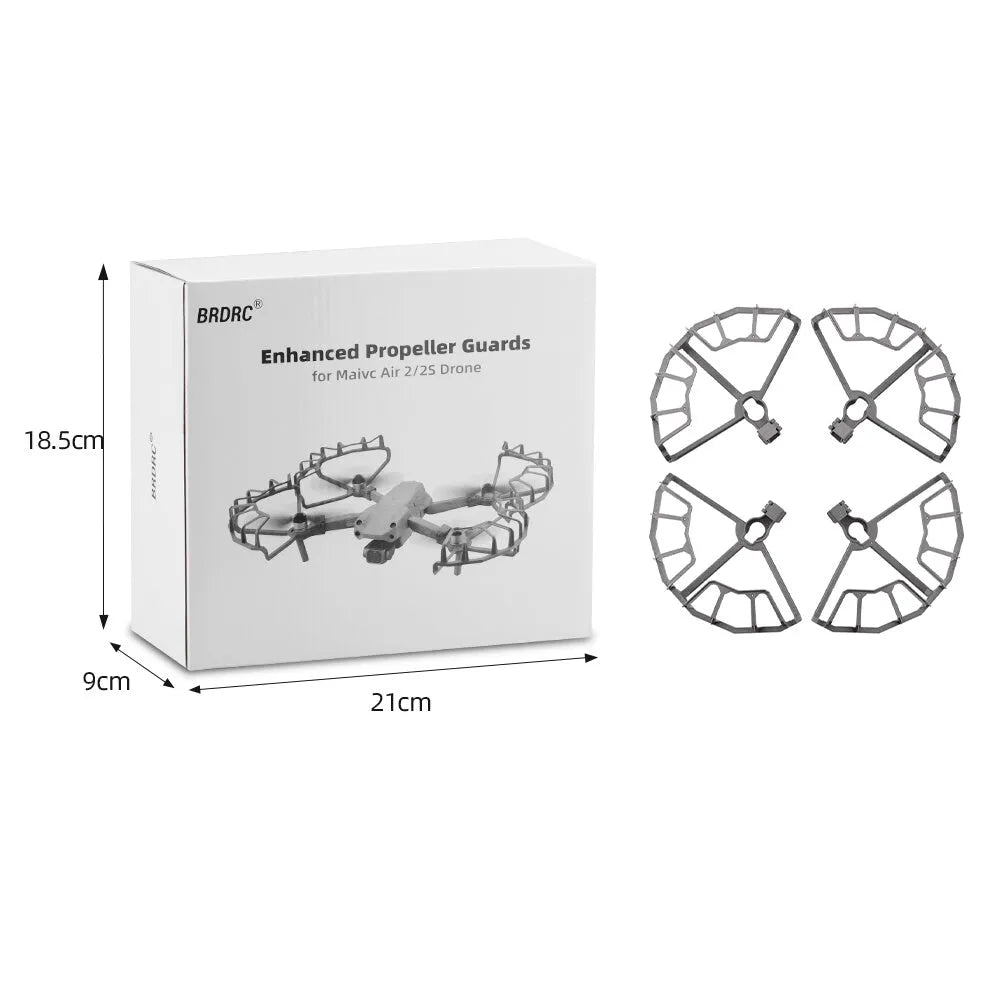 Grey ABS propeller anti-collision protection ring for DJI Air 2 and Air 2S drones.