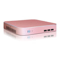 All aluminum alloy mini vertical chassis for HTPC and industrial router, 19.9cm, in black silver pink