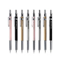 Japanese Cherry metal mechanical pencil with gold finish, 0.5mm lead, metal rod body