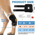 Black polyester pet leg guard for ACL rehabilitation and joint dislocation protection