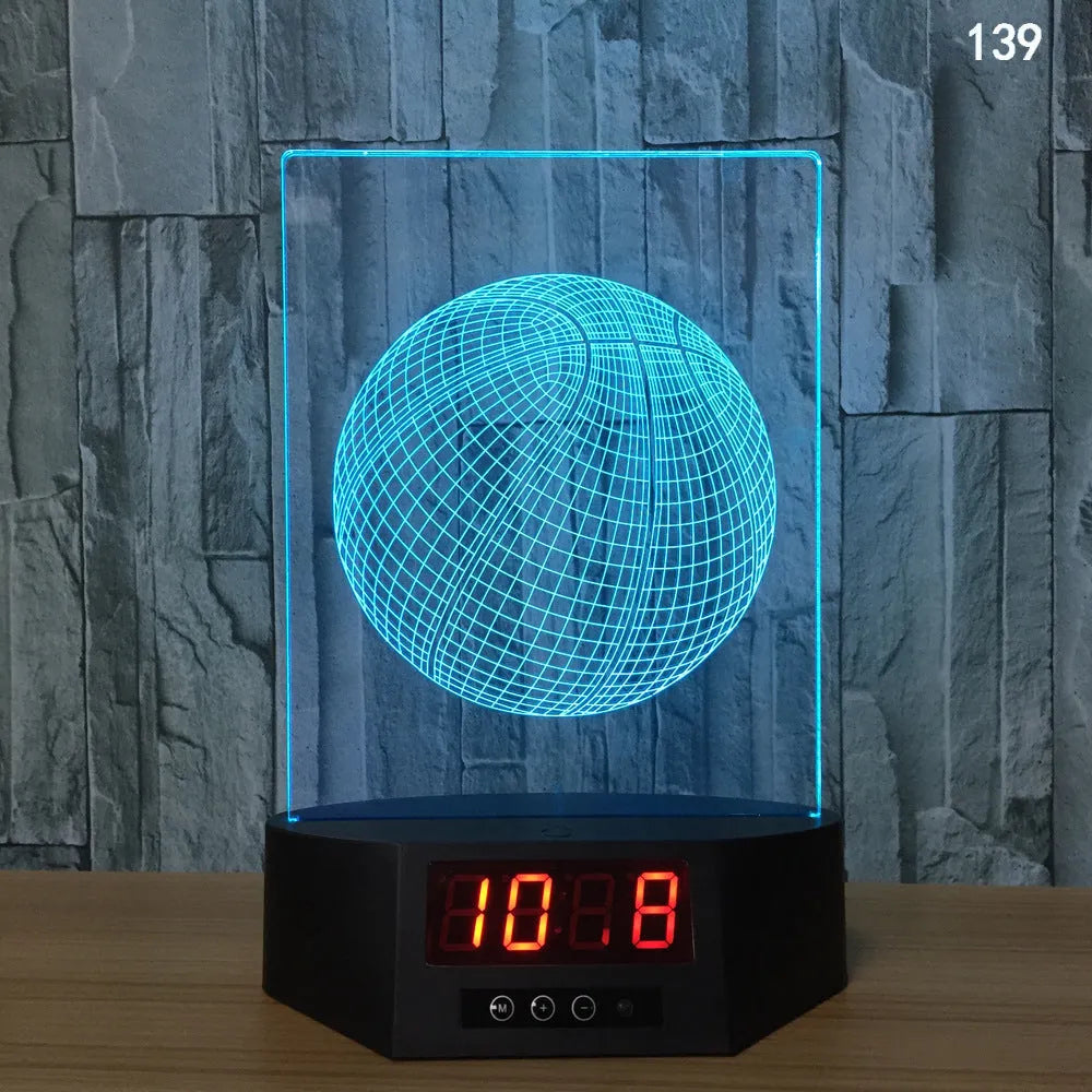 Glowing blue 3D dolphin-shaped LED night light on a table with remote control.