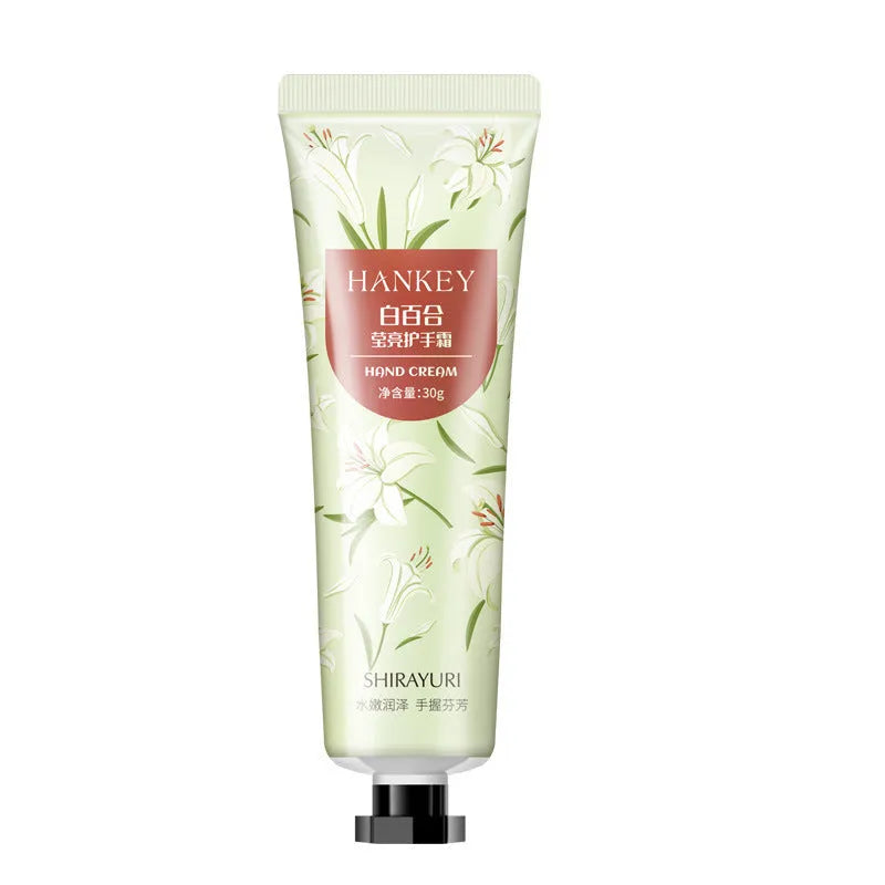 30g tube of fruit-scented hand cream for moisturising dry hands