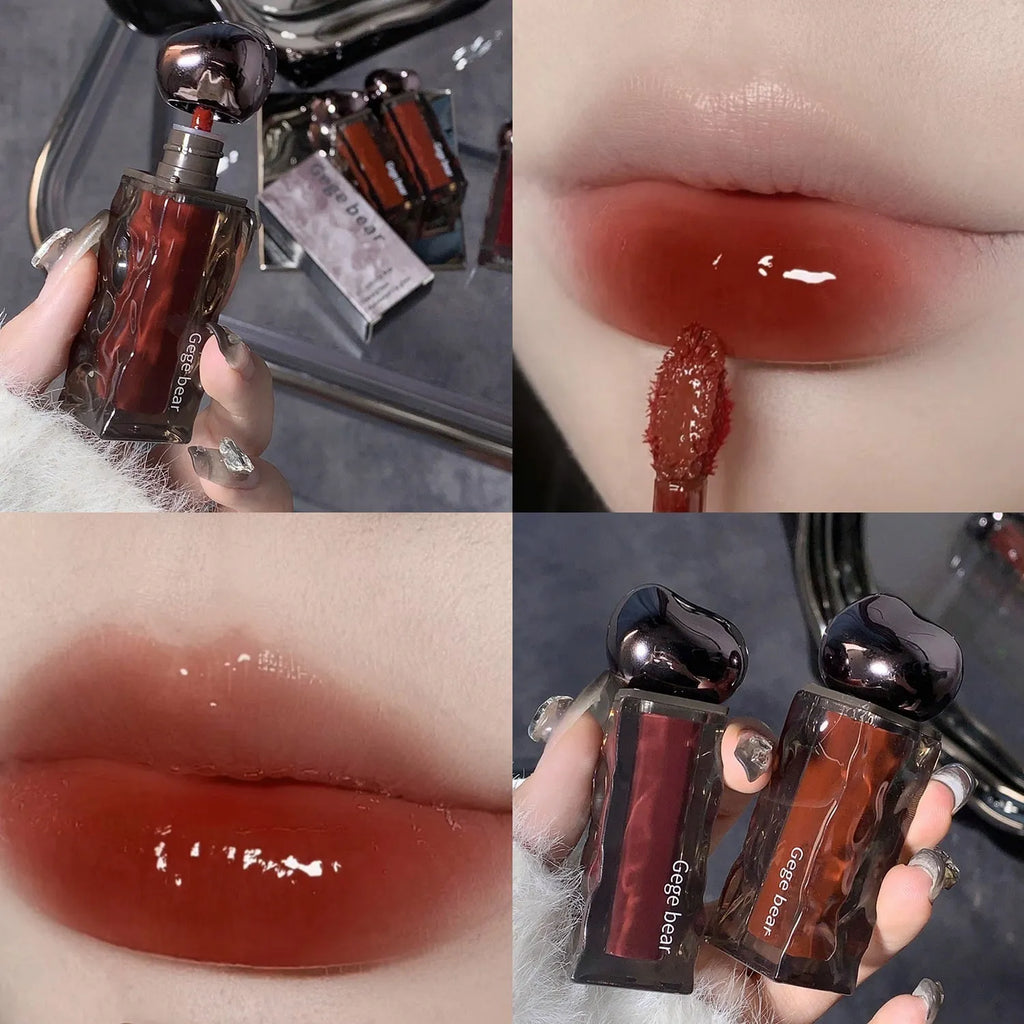 Glacier Lava Lip Lacquer mirror lip gloss in water-light texture with seven colour options