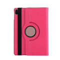 iPad Pro rotating protective sleeve in imitation leather showing clamshell design with twelve colour options