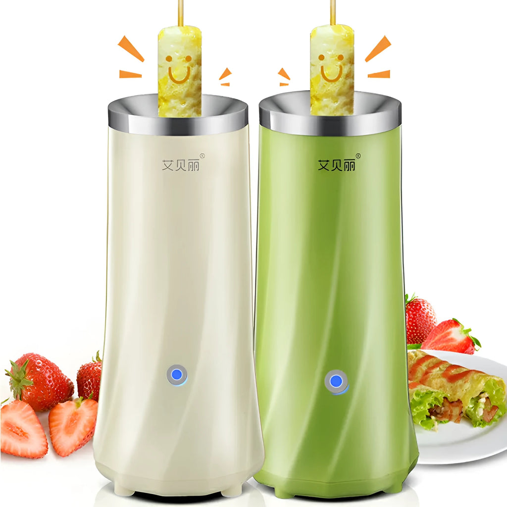 Beige coloured mini breakfast machine with automatic function for 220V power supply