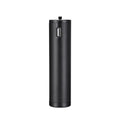 Black aluminium alloy power bank with carrying handle showing 6800mAh capacity and compact 12.5cm design