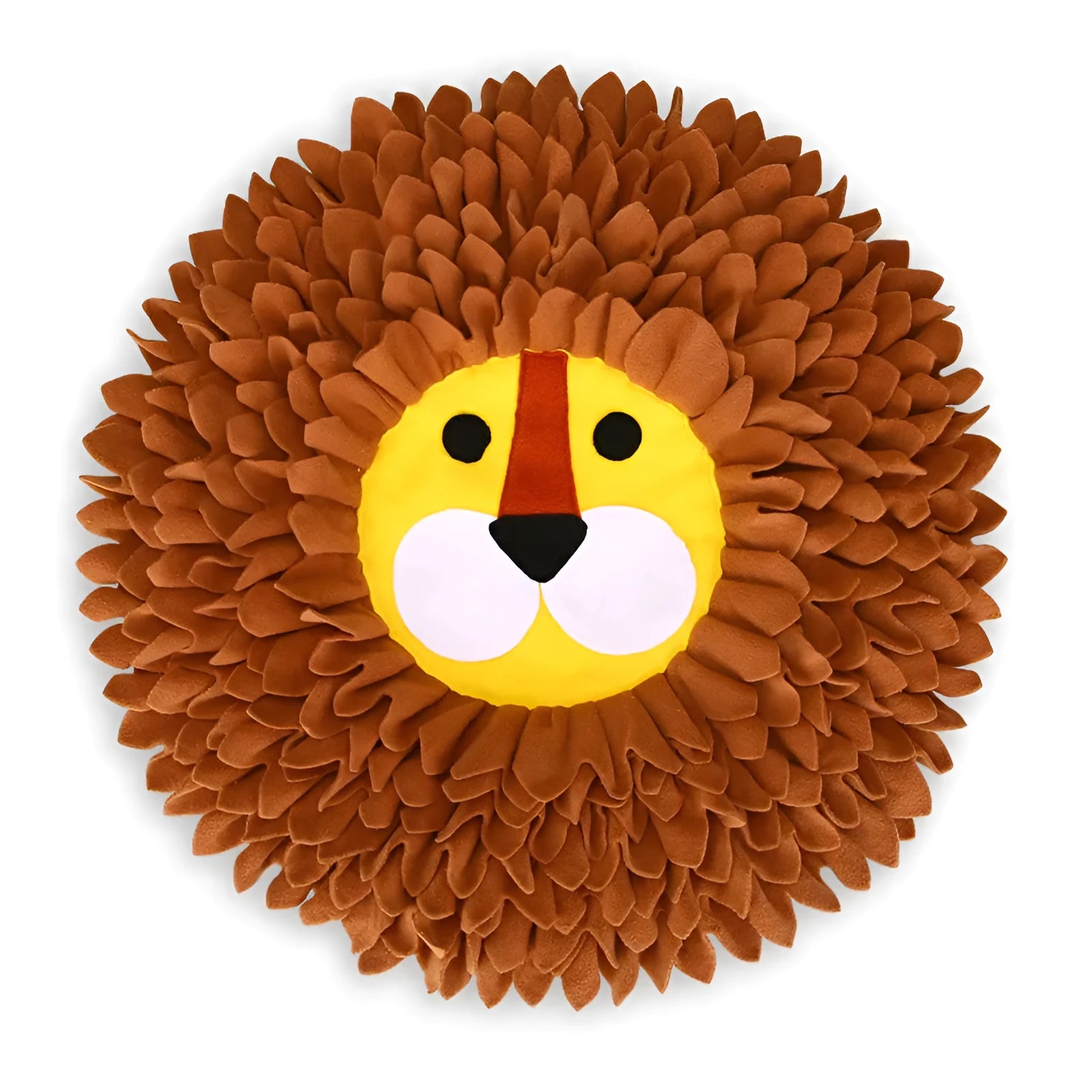 Brown dog and cat sniffing pad with food hiding compartments, dimensions 33x25cm