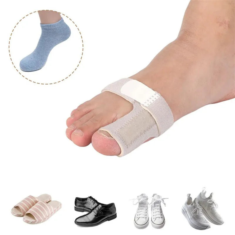 Black toe fracture fixed protective sleeve with steel bar and fabric construction for support