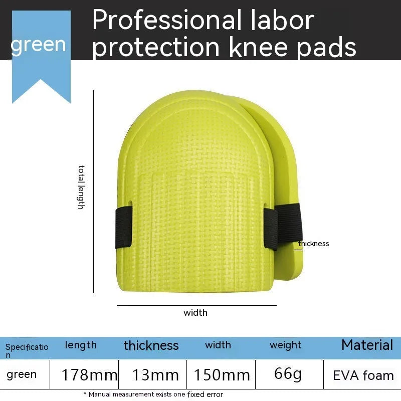 EVA rubber kneepads with 11mm foam cushion for auto repair and construction kneeling